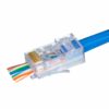 S45-1500P - Simply45® ProSeries Cat5e Unshielded Pass-Through RJ45 Modular Plugs with Cap45® 100 pc/Jar - Image 2
